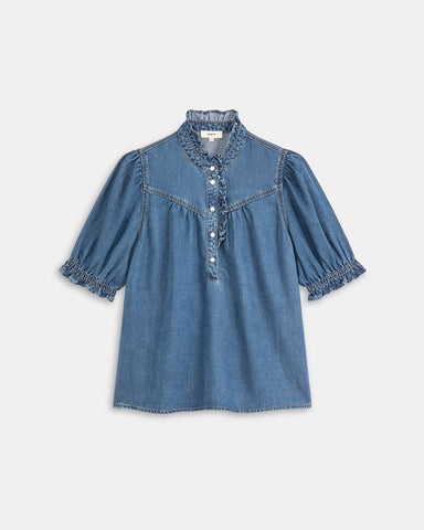 Suncoo - Louise Denim Bluse