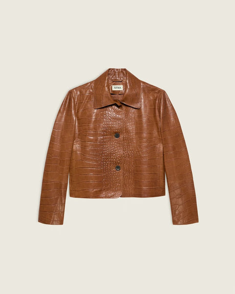Arma - EMY - Lederjacke mit Croco-Prägung