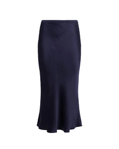 Anine Bing - Bar Silk Maxi Skirt - Navy