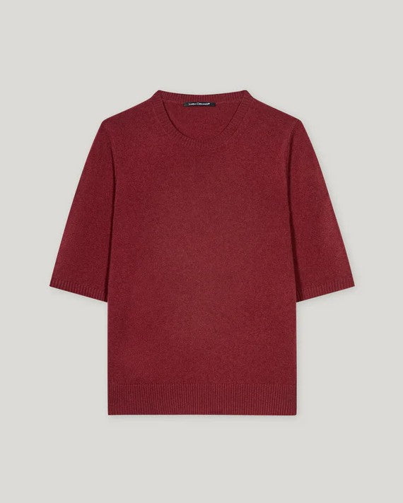 Luisa Cerano - Kurzarm-Pulli aus Kaschmir-Mix