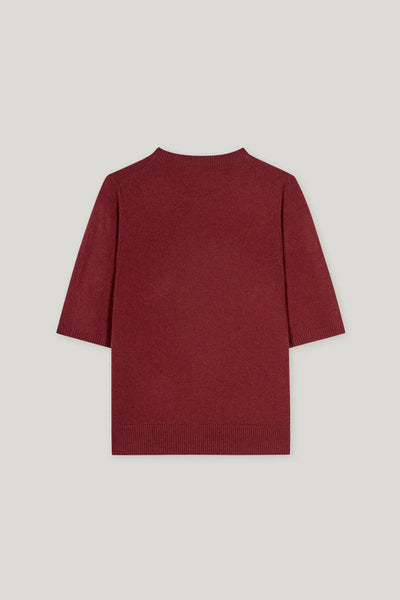Luisa Cerano - Kurzarm-Pulli aus Kaschmir-Mix