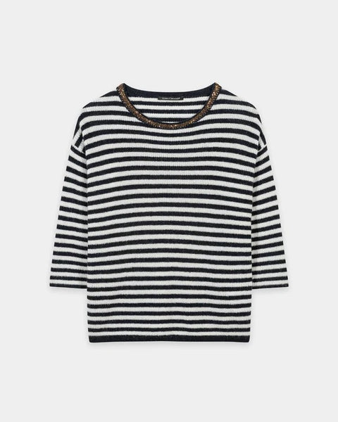Luisa Cerano - Pullover mit Paillettendetail