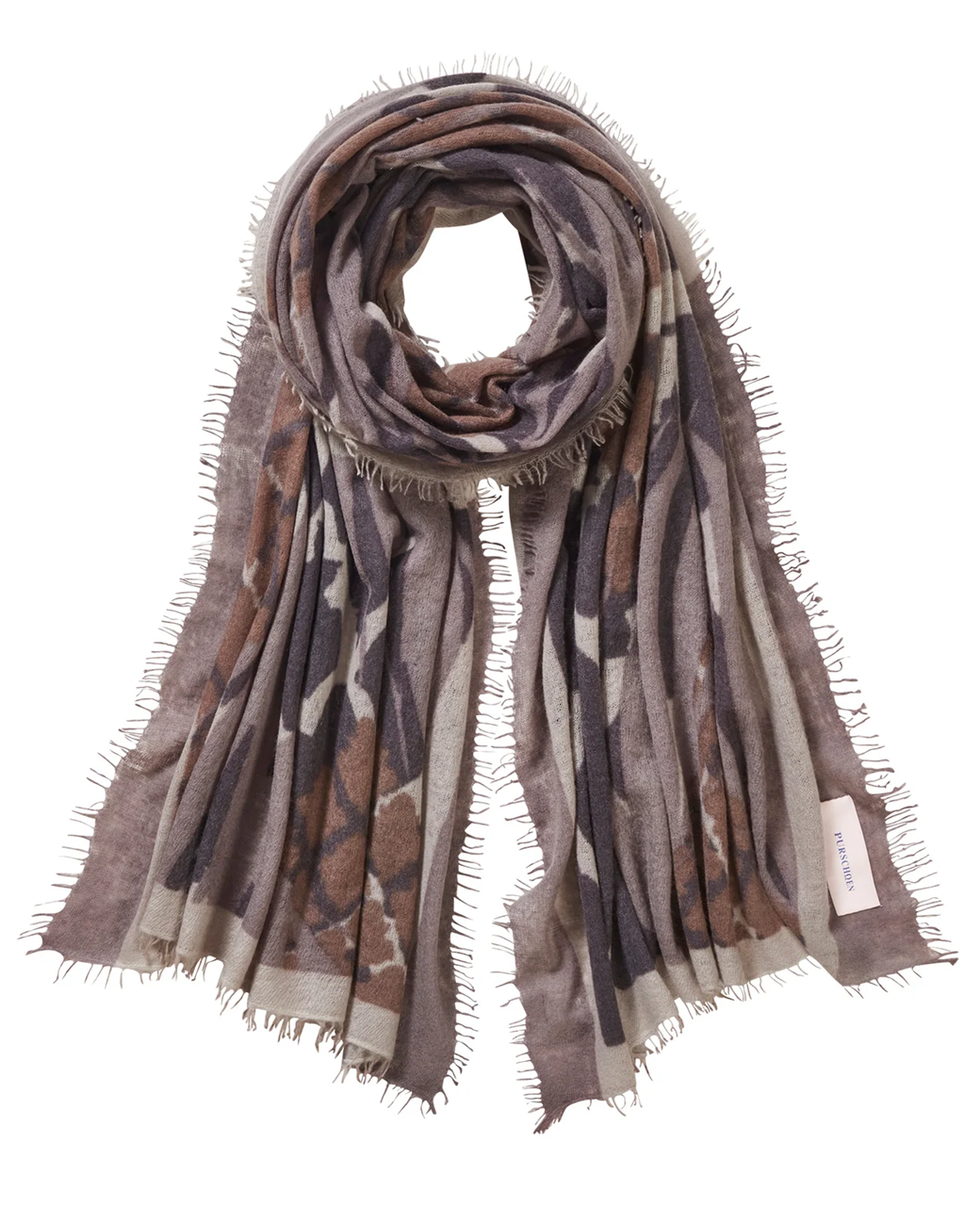 Purschoen - Kaschmirschal Feuervogel Stone II Asphalt