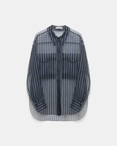 Dorothee Schumacher - TRANSPARENT STRIPE blouse