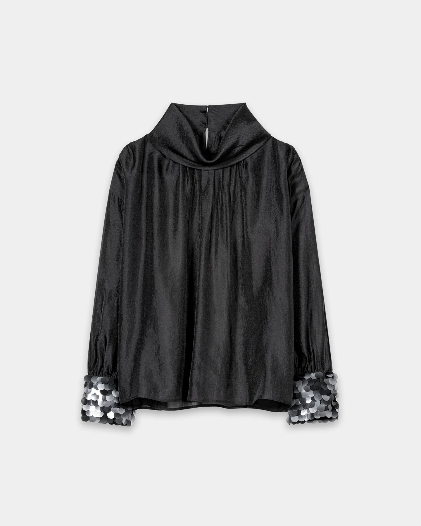 Luisa Cerano - Bluse mit Pailletten-Manchette