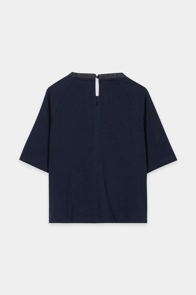 Luisa Cereano - Shirt mit Denim-Patch