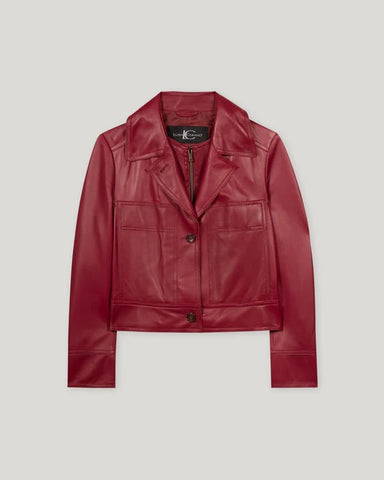 Luisa Cerano - Lammnappa-Bikerjacke