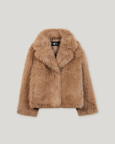 Luisa Cerano - Jacke in Fell-Optik