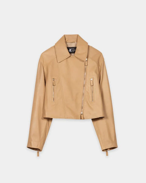 Luisa Cerano - Lammnappa-Lederjacke