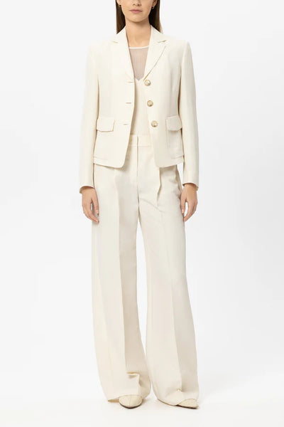 Luisa Cerano - Wideleg-Pants aus Leinen-Mix