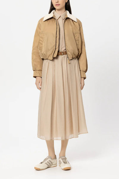 Luisa Cerano - Wendbarer Daunenblouson - mit Pelzkragen