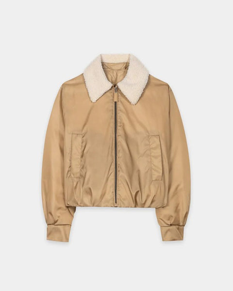 Luisa Cerano - Wendbarer Daunenblouson - mit Pelzkragen