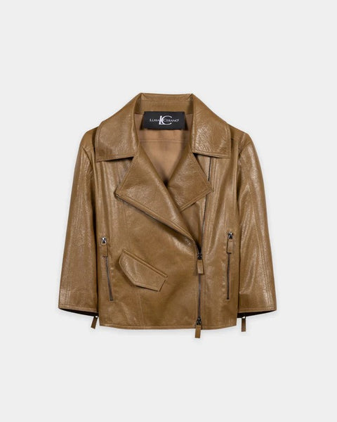 Luisa Cerano - Lammnappa-Lederjacke