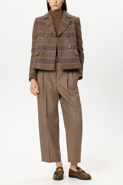 Luisa Cerano - Karo-Blazer aus Woll-Mix