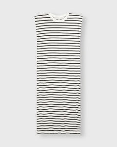 10 Days - padded tee dress stripes