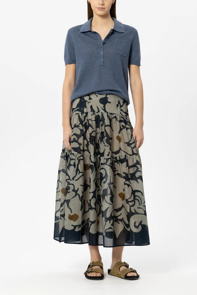Luisa Cerano - Maxi-Rock mit Flower-Print