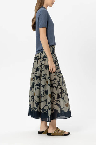 Luisa Cerano - Maxi-Rock mit Flower-Print