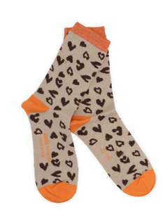 Unio Hamburg - Socken Summer Glam Leo orange