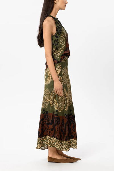 Luisa Cerano - Maxi-Rock mit Leaf-Print
