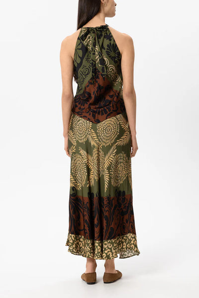 Luisa Cerano - Maxi-Rock mit Leaf-Print