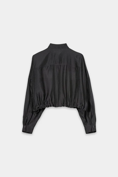 Luisa Cerano - Overshirt-Bluse mit Stehkragen