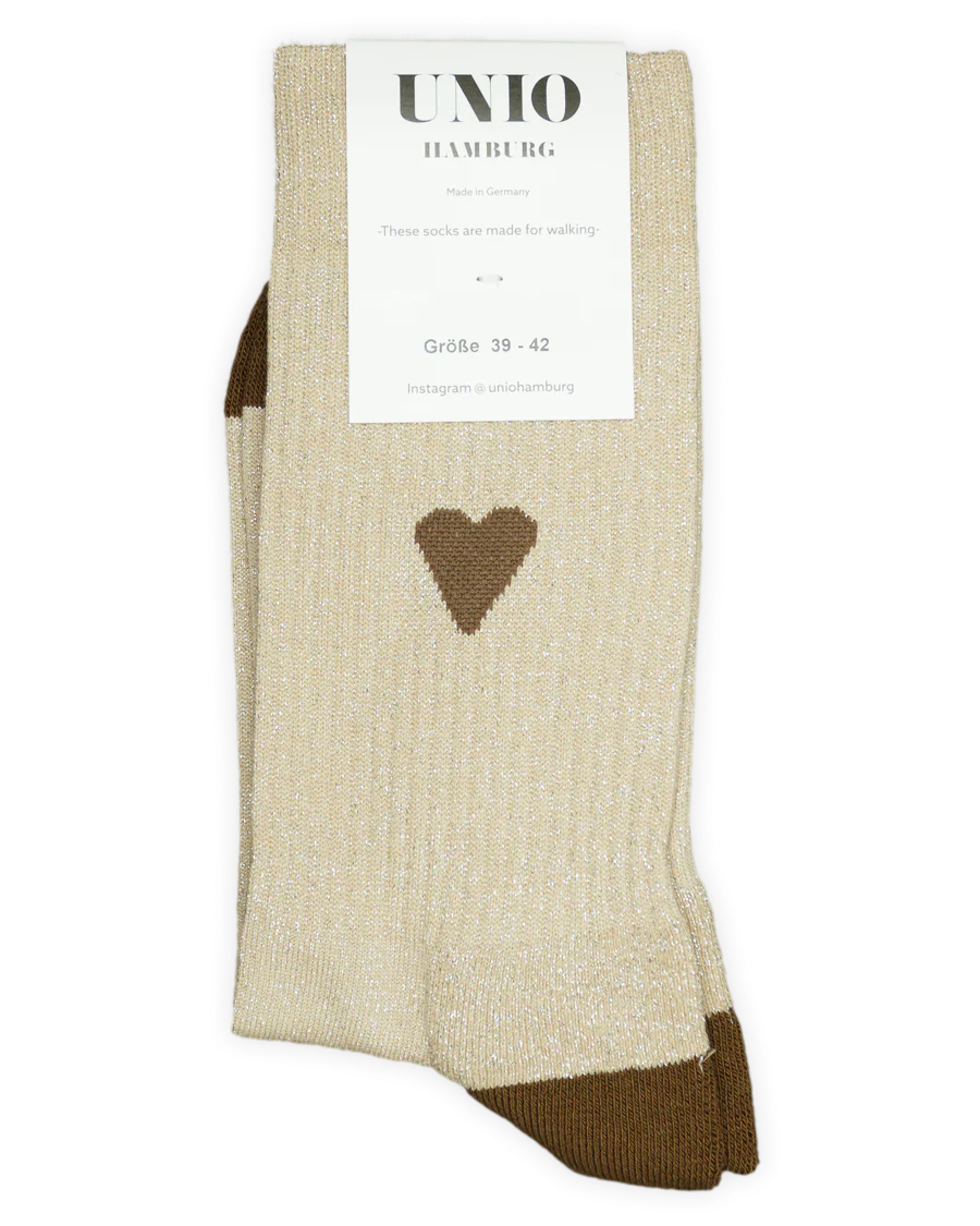 Unio Hamburg - LOVE Socken toast - brown