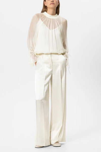 Luisa Cerano - Wideleg-Pants in Satin-Optik