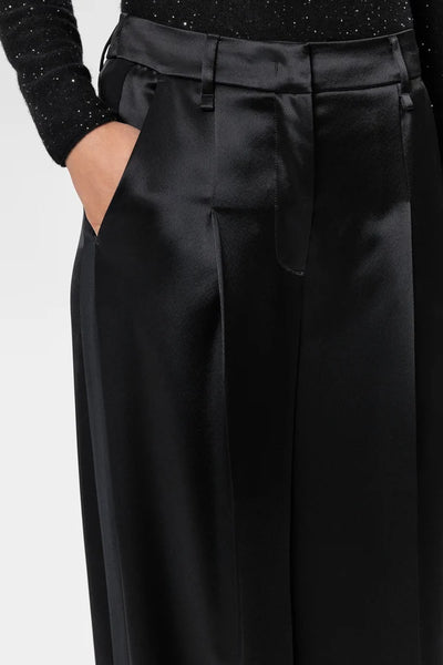 Luisa Cerano - Wideleg-Pants in Satin-Optik