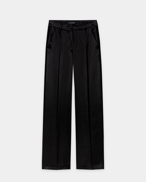 Luisa Cerano - Wideleg-Pants in Satin-Optik