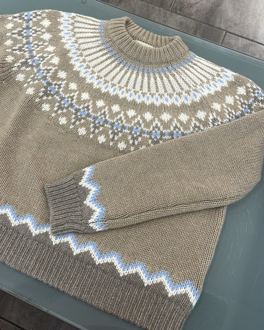 Anna V Berg - Laura Fair Isle Sweater Toast