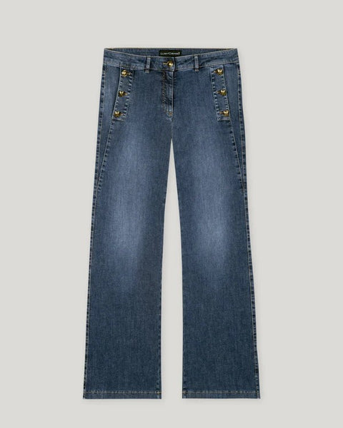 Luisa Cerano - Sailor-Blue-Denim Jeans