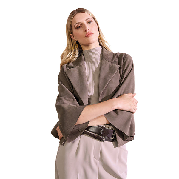 Riani -  Lederjacke Kurze Jacke aus Veloursleder
