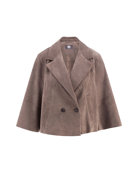 Riani -  Lederjacke Kurze Jacke aus Veloursleder