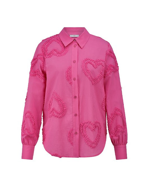 Riani - Bluse mit Herz-Applikationen