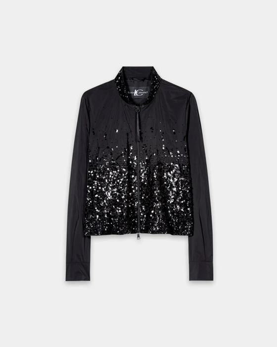 Luisa Cerano - Pailletten-Taft-Blouson