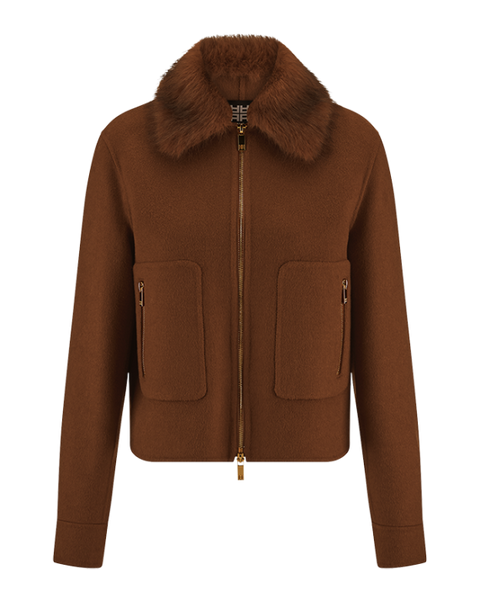 Riani - Jacke Mit Fellimitat