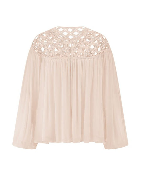 Riani - Bluse Mit Häkelspitze