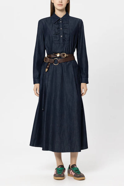 Luisa Cerano - Denim-Maxi-Kleid