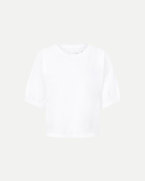 JUVIA - JOLIE T-Shirt mit Puffärmeln - white