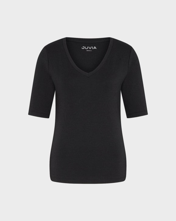 Juvia - LOVINA Jersey Modal - T-shirt - black