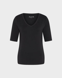 Juvia - LOVINA Jersey Modal - T-shirt - black