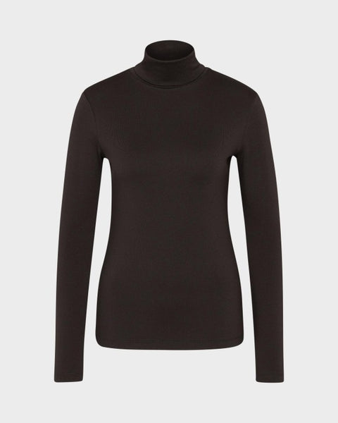 JUVIA - ANINA Modal Longsleeve - bitter chocolate