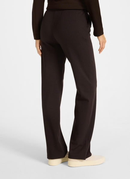 JUVIA - ELNA Wide Leg Fit - Sweatpants - bitter chocolate