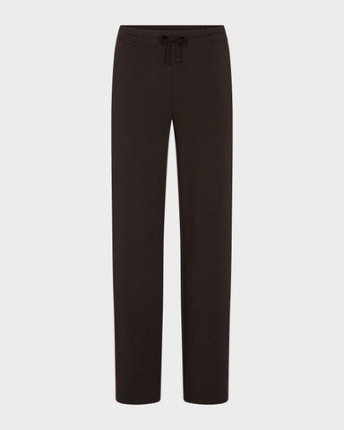 JUVIA - ELNA Wide Leg Fit - Sweatpants - bitter chocolate