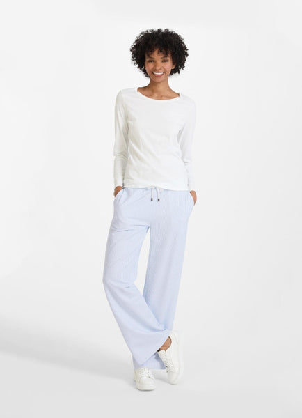 JUVIA - MARISA Wide Leg Fit - Sweatpants - cash.blue