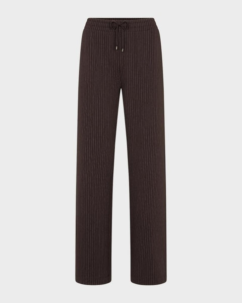 JUVIA - MARISA Wide Leg Fit - Sweatpants - bitter chocolate