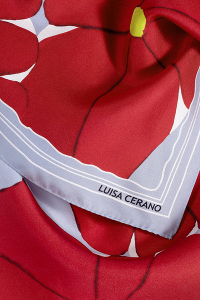 Luisa Cerano - Seidentuch mit Flower-Print