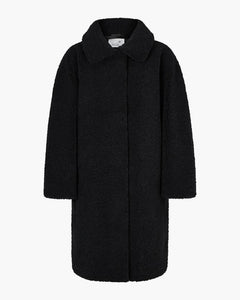 Juvia - MICHI Teddyfell - Mantel - black