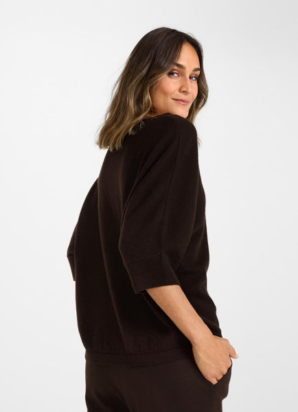 JUVIA - BLANCA Cashmere Blend - Pullover - bitter chocolate