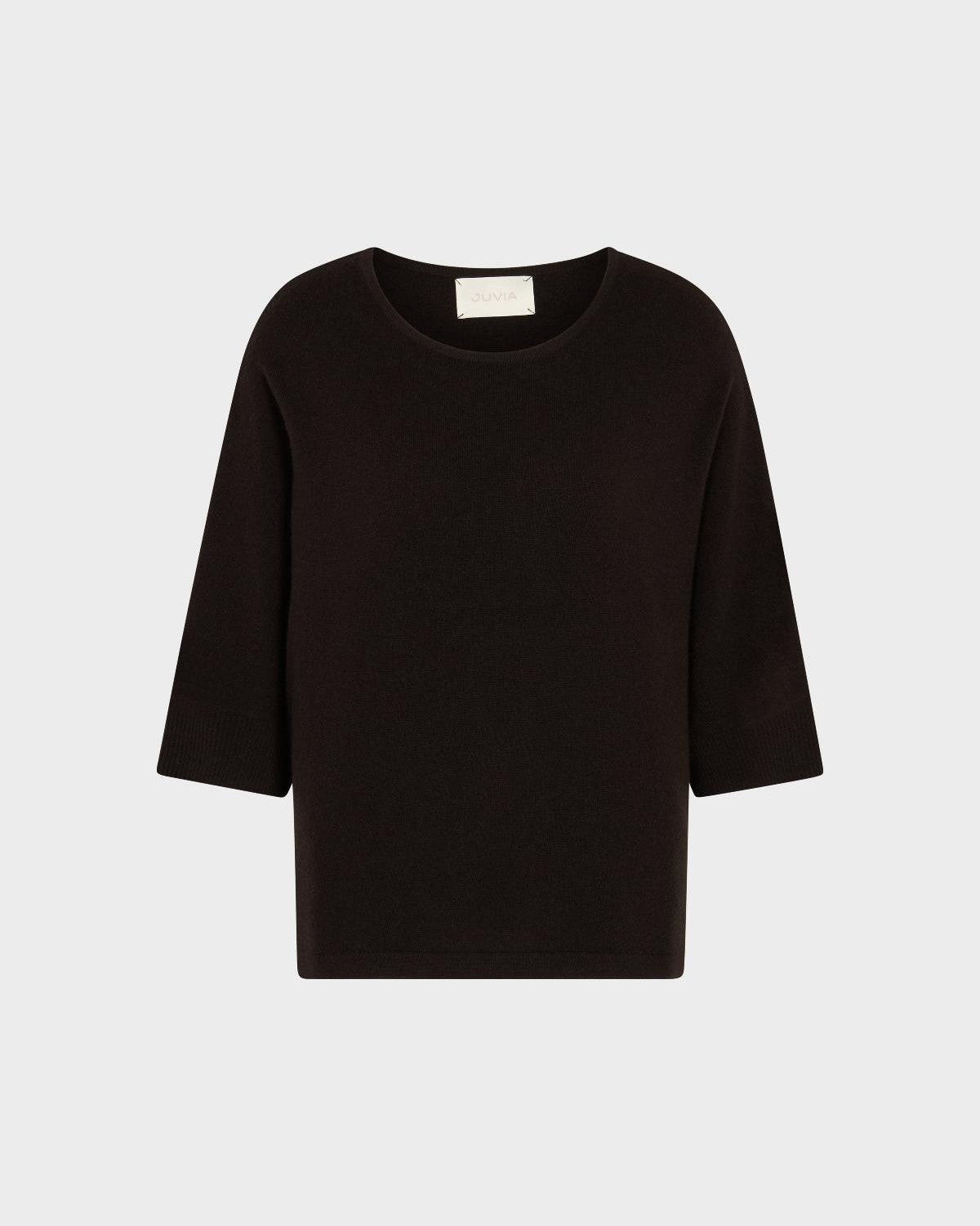 JUVIA - BLANCA Cashmere Blend - Pullover - bitter chocolate